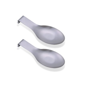 Cuchara de acero grande moderna, cubiertos de cocina, espátula de acero inoxidable, utensilios de cocina, herramientas de cocina, cuchara hecha a mano de Metal - Product Image 3