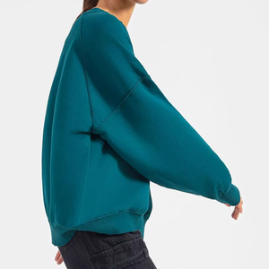 Nuevo Conjunto de 2 Piezas de Sudadera de Forro Polar Extra Grande para Mujer, Cuello Redondo, Ajuste Holgado, Transpirable, Cómodo y Elegante para Otoño/Invierno - Product Image 3