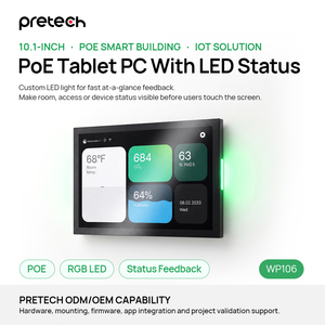 Tablet da 10.1 Pollici per Prenotazione Sale Riunioni, Pannello Android PoE, RS485, Automazione Edifici, Indicatore LED, Display Touch per Prenotazioni <span class=keywords><strong>a</strong></span> Parete - Product Image 1