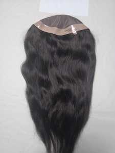 Toupet de cheveux mono pour femmes avec cheveux humains indiens, styles multiples (vague d'eau, vague naturelle, etc.) Léger 100-150g - Product Image 4