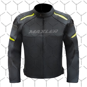 Men's Slim Fit Motorcycle Biker Leather Jacket Windproof OEM Custom Fashion Motorbike Coats Wholesale Leather Clothing - Product Image 1