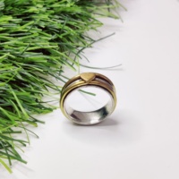 Bague rotative vintage en argent sterling 925 avec serti invisible en forme de cœur pour mariage, anniversaire et fête