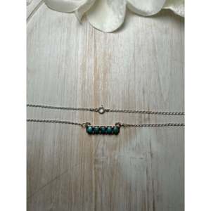 Collar de Turquesa Kingman y Plata de Ley, Joyería Coleccionable de Origen Navajo, Pieza Única - Product Image 3