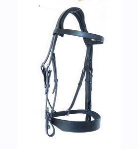 Brida de cuero (versión europea). Brida de cuero anatómica Aria La versión Euro es una brida de cuero Horse Snaffle - Product Image 6