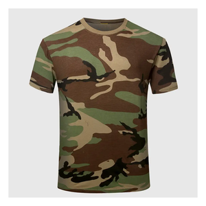 Camisa Táctica de Camuflaje para Hombre, para Todas las Estaciones, Transpirable, de Poliéster/Algodón, Cómoda, de Alto Rendimiento, con Impresión por Sublimación Completa, Rápida - Product Image 1