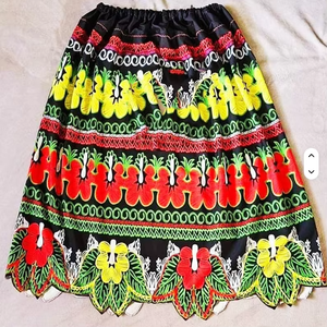 Falda Midi Tradicional Bordada de Tela de Algodón Estampada de Color Brillante, Estilo de Vestido Tradicional para Mujer, Minifaldas en Línea A - Product Image 6