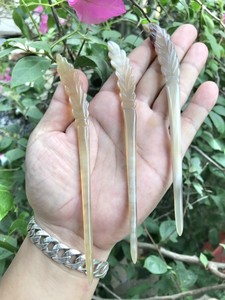 Broches de cuerno de búfalo natural, pasador, horquilla, accesorios de lujo para el cabello, joyería para niñas y mujeres, nuevos diseños - Product Image 4