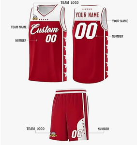 Ensembles d'uniformes de basketball pour hommes de haute qualité avec logo personnalisé, séchage rapide, respirant, toutes saisons, style tendance pour adultes, vente chaude - Product Image 3