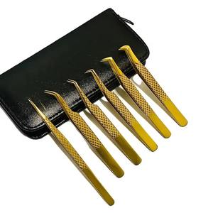 Pince à épiler japonaise en acier inoxydable de haute qualité, à pointe lisse, avec logo personnalisé, durable, pour extensions de cils, outil de beauté de précision pour les professionnels de salon - Product Image 4