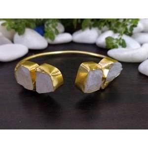 Gold Plated Brass Rough Fashion Cuff <b>Bracelets</b> - Product Image 5