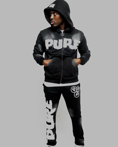 Conjuntos de pantalones de chándal acampanados con serigrafía de fabricante, chándal Vintage desgastado para hombre, sudaderas con capucha, ropa de calle, chándales 2025 - Product Image 6