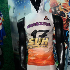 Uniforme de football américain 7 contre 7 personnalisé pour enfants, respirant et imprimé, OEM |   Maillot et short d'équipe - Product Image 1