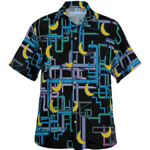 Camisas de Manga Corta para Hombre, Casuales de Verano, Transpirables, de Satén, con Estampado por Sublimación, Corte Holgado - Product Image 2