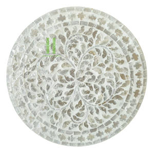 Mother of Pearl Charger <b>Plates</b> for Elegant Dining Table Decoration Luxury Nacre Wood Charger <b>Plates</b> for Weddings From Vietnam - Product Image 6