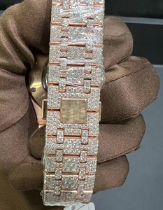 VVS Moissanite Rose Gold Round Brilliant Diamond para hombres Gifting Hip Hop Collection AP Watch - Product Image 5