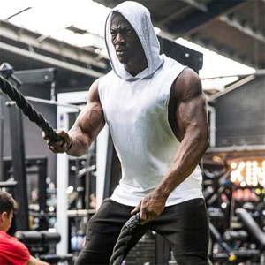 High Quality Wholesale <b>Men's</b> Gym Vest Custom Logo Sleeveless Sportswear Casual Fitness <b>Tank</b> <b>Top</b> Knitted Athletic Muscle Fit Gym - Product Image 3