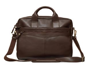 Maletín y Bolso Mensajero de Cuero Genuino Hecho a Mano para Portátil, Ligero y Unisex, para MacBook, para Uso Profesional - Product Image 1