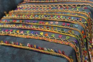 Luxury Eco-Friendly Soft <b>Tulle</b> Mesh with Colorful Floral Embroidery and Pearls for Shoes Bags Clothing Home Decor and Gifts - Product Image 4