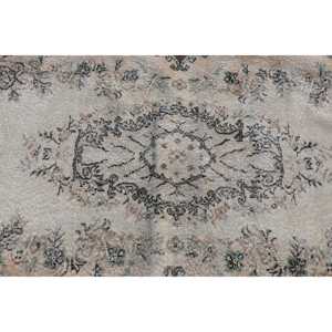 พรมวินเทจสไตล์ตุรกี ขนาด 3.8x6.8 ฟุต พรมสีน้ำตาลขอบสีเข้ม - Product Image 4