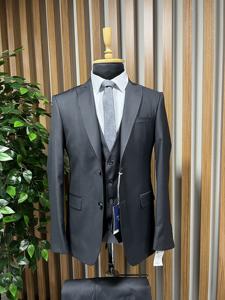 Qualité turque Offre Spéciale sur mesure Viscose et Polyester tissu hommes Elite costume mariage marié et costume d'affaires pour hommes - Product Image 3