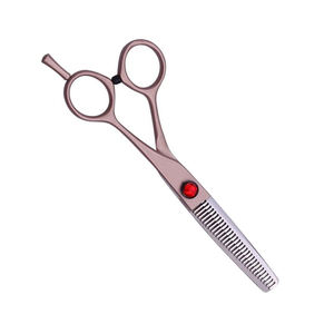 Ciseaux amincissants de cheveux de barbier d'aciers de qualité chirurgicale avec des lames tranchantes durables poignées antidérapantes ciseaux amincissants de cheveux 6.5" - Product Image 3