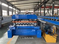 Équipement de profilage de tôles pour planchers métalliques en acier HB55 de type interverrouillable à queue de pie à grande vitesse, machine de fabrication de tôles métalliques de 2,5 pouces 1,5B