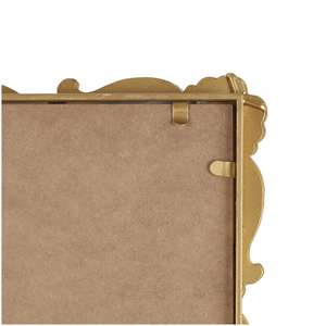 Grand miroir de sol baroque orné en métal doré, 30 "X 2" X 66 "Grand miroir de sol baroque orné en métal doré, 42" X 2 "X 72" - Product Image 3