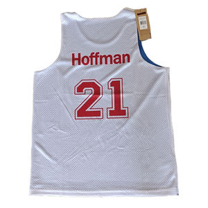 Maillot de basket respirant en maille, doux, à séchage rapide, sans manches, réversible, personnalisable avec nom, numéro et logo - Product Image 4