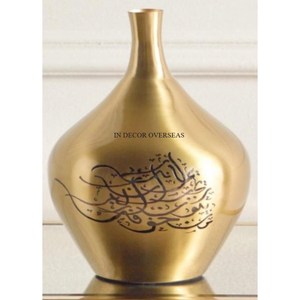 Precioso aspecto único diseñador de lujo doble sombreado lujoso juego de metal de calidad de 3 floreros DE LA India en un precio impresionante - Product Image 2