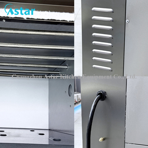 Four à sole électrique professionnel double 100L pour pizzeria, grill et friteuse à air chaud, 4 plaques - Product Image 6