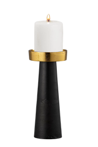 Bougeoir à bande rectangulaire en forme de bougeoir en fer Art Ware Moon Tea Light bougeoir pour la décoration intérieure avec couche de poudre noire - Product Image 3