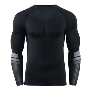 2024 prix usine rashguards de haute qualité, rashguards BJJ pour hommes, chemises compressées pour hommes MMA, rashguards de haute qualité en gros - Product Image 2
