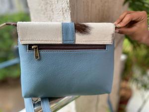 กระเป๋าถือผู้หญิงมีสไตล์กระเป๋าสะพายข้างหนังเรียบออกแบบแฟชั่นสำหรับผู้หญิงมีซับในทำจากไนลอน - Product Image 5