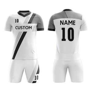 Caliente personalizado fútbol Jersey fútbol uniforme conjunto 100% poliéster transpirable ligero al por mayor bajo costo colores personalizados logotipos 2025 - Product Image 2