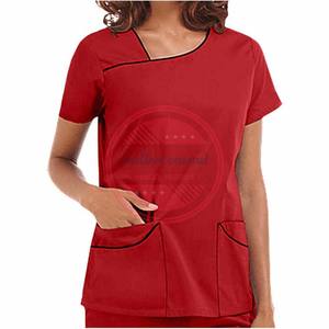 Hauts de gommage uniformes d'allaitement unisexes à manches courtes personnalisés hauts de gommage - Product Image 3