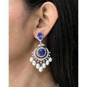 Pendientes de Diamantes Tanzanite Eclipse - Product Image 2