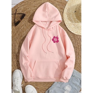 Meilleure vente femmes 100% coton à manches longues épaule pente cou imprimé confortable séchage rapide respirant hiver pull - Product Image 2