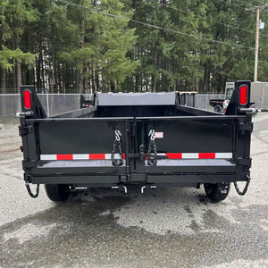 Semi-remorque d'occasion pour ferme Tracteur Remorque 4 'High Side 6X12 Remorque agricole avec moteur à engrenages Essieu et pneu Nouvelle ferme à vendre - Product Image 6