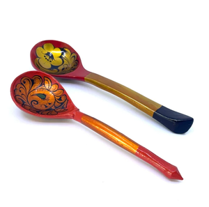 Cuchara de madera Nuevo estilo 2 piezas Nuevo diseño Logotipo personalizado Impreso Diseñador Precio de fábrica Mejor producto de calidad - Product Image 1