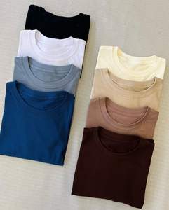 เสื้อยืดคอตตอนซิงเกอร์นิต 220 GSM ทรงปกติ ผลิตขายส่ง รับทำโลโก้ตามสั่งจากโรงงาน - Product Image 1