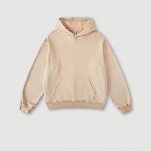 Sudadera con capucha suelta informal pesada personalizada, Sudadera con capucha de color sólido a juego a la moda para hombre, Sudadera con capucha de lavado ácido impresa con diseño personalizado - Product Image 2