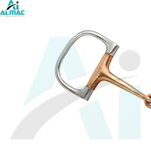 Almac Horse bit D รูปร่างเดียวข้อต่อเหมาะสำหรับหนุ่มสาวหรืออ่อนไหวม้าให้การสัมผัสกับปากที่อ่อนโยนและควบคุมการขี่ม้า - Product Image 3