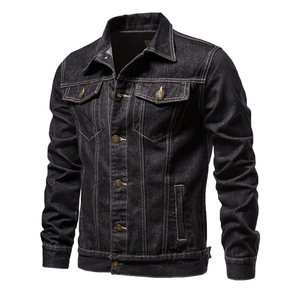 2025 à la mode Denim vestes pour hommes élégant décontracté Jean vêtements d'extérieur moderne Streetwear conception en gros Denim manteau pour hommes - Product Image 2