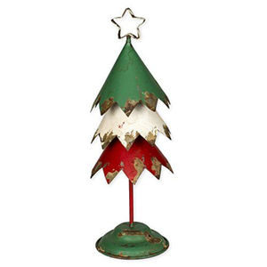 Modern Style Set of 3 Gold Metal Christmas Trees with <b>Star</b> Topper Perfect Tabletop Christmas Tree <b>Decor</b> At Affordable price - Product Image 6