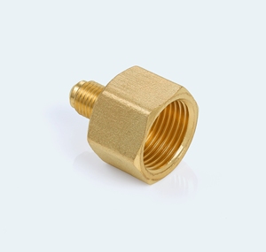 Adaptateur de cylindre en laiton 5/8 x 1/4, filetage 7/8-14 à 7/16-20, 1200 PSI pour bouteille de 61 kg vers ligne de charge, fabriqué en Inde - Product Image 4