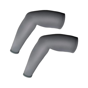 Manguito de brazo personalizado, estampado, adelgazante, de tela de seda helada UPF 50+, de secado rápido, transpirable, para deportes, ciclismo, pesca y protección solar, de color liso. - Product Image 2