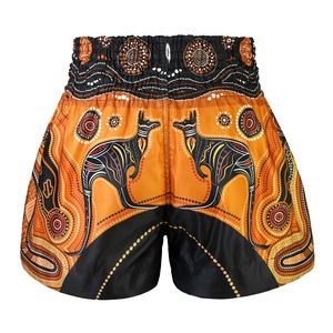 Pantalones cortos de entrenamiento MMA Trunks Classic Muay Thai Shorts para hombres Mujeres Boxeo Kickboxing e Shorts Ropa deportiva OEM Artes marciales - Product Image 4