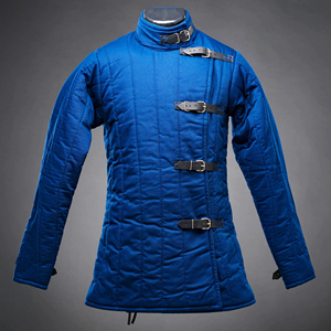 Gambeson เสื้อเกราะหนาบุนวมยุคกลาง, แจ็คเก็ตผ้าฝ้ายอาวุธสองเท่าอัศวินไวกิ้งเกราะต่อสู้คอสเพลย์ประวัติศาสตร์ - Product Image 1