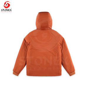 Abrigos de burbujas brillantes de plumas de ganso a la moda, chaqueta acolchada con capucha para hombre, chaquetas de burbujas con logotipo personalizado para hombre, venta al por mayor, 2024 - Product Image 6