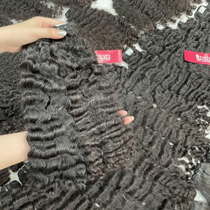 Extensiones de cabello humano 100%, mechones de cabello rizado suelto de cabello vietnamita Natural, gran stock, sin mezcla, sin enredos - Product Image 1